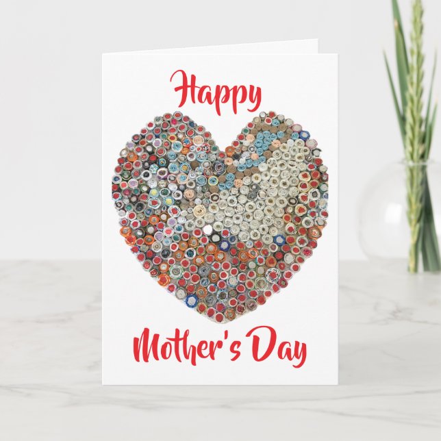 Tarjeta Papel repleto de escultura del corazón carta del d (Anverso)