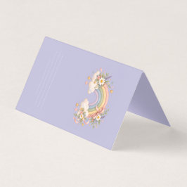 Tarjeta Papelería Arcoíris Pastel