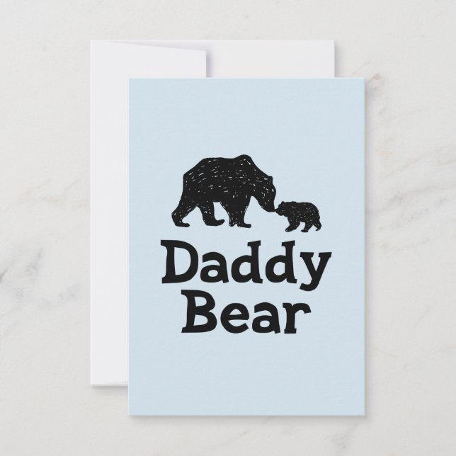 Tarjeta Papi Bear Padres Día Papá Regalo (Anverso)