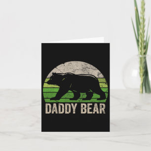 Tarjeta Papi Bear Shirt Dad Con El Día De Los Padres
