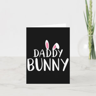 Tarjeta Papi Bunny Easter Embarazada Mamá Matando Pareja