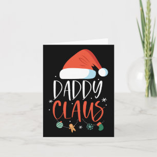 Tarjeta Papi Claus Funny Navidades familiares Parejas Sant
