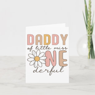 Tarjeta Papi De La Pequeña Srta. Onemaravilloso Primer Cum