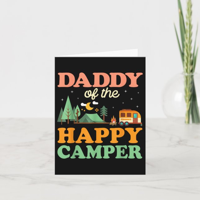 Tarjeta Papi De Los Hombres De Camper Feliz Primer Bday Ca (Anverso)