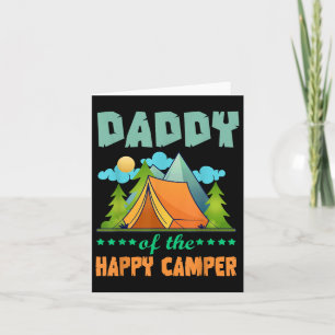 Tarjeta Papi Del Camper Feliz Primer Cumpleaños Camping Ma