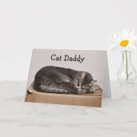 Papi del gato de Tabby del día del padre