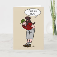 Papi del Labrador del Chocolate en el Día del Padr