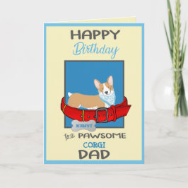 Tarjeta Papi del perro de cumpleaños feliz de tu perro Cor