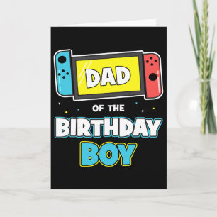 Tarjeta Papi Del Videojuego De Cumpleaños Funny