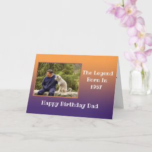 Tarjeta Papi Feliz cumpleaños a cualquier año foto de niño