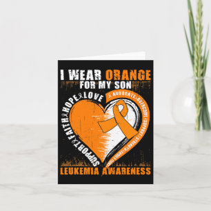 Tarjeta Papi Leucemia Conciencia sobre el hijo Leucemia