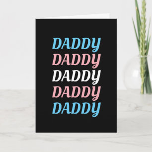 Tarjeta Papi LGBTQ Orgullo transgénero Día del Padre