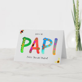 Tarjeta PAPI negrita Boho geométrico Día del Padre 