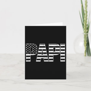 Tarjeta Papi Patriótico Usa Día del Padre Bandera American