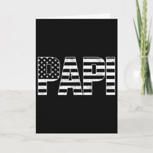 Tarjeta Papi Patriótico Usa Día del Padre Bandera American