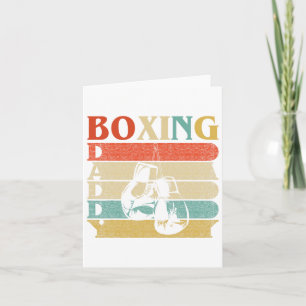 Tarjeta Papi retro vintage Boxing Guantes graciosos regalo