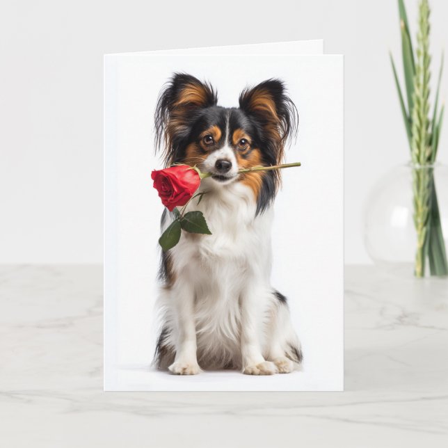 Tarjeta Papillon de San Valentín – Amor y Devoción Elegant (Anverso)