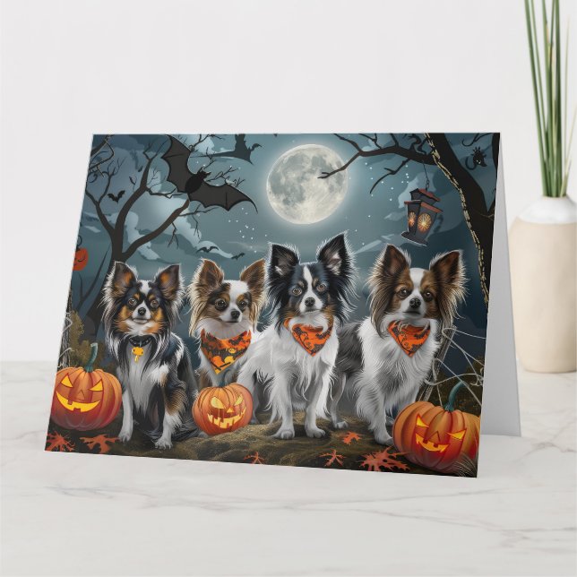 Tarjeta Papillon Halloween Spooky (Anverso)