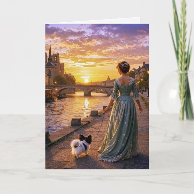 Tarjeta Papillon Victoriano En París (Anverso)