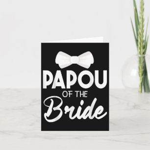 Tarjeta Papou De Bride Groom Feliz Boda Casado Con Hus