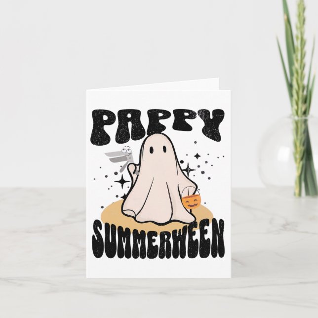 Tarjeta Pappy Summerween La Enfermera De Halloween Fantasm (Anverso)