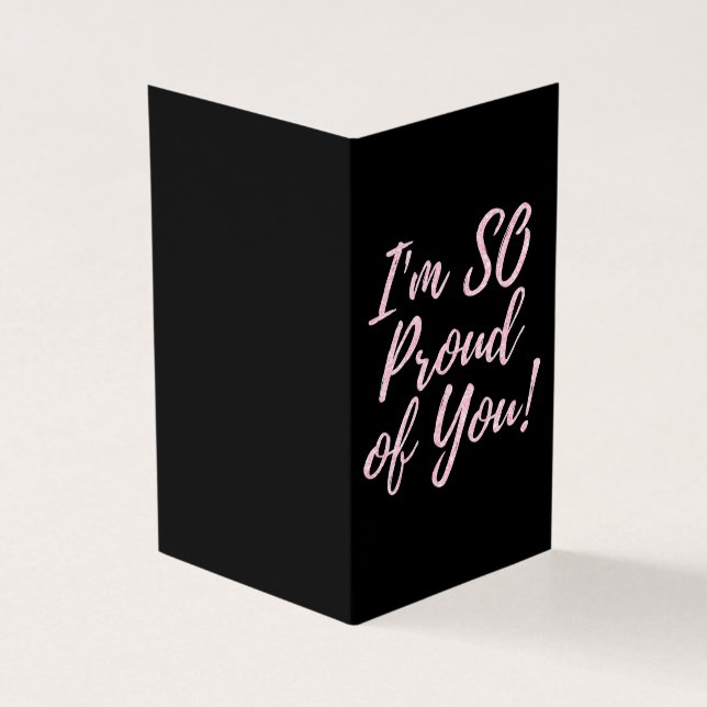 Tarjeta Paquete de 25 graduación de Purpurinas rosados tan (Exterior)