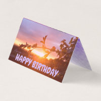 Paquete Sunset Happy Birthday Card 25