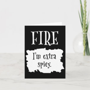 Tarjeta Paquetes calientes de fuego Taco de Halloween Soy