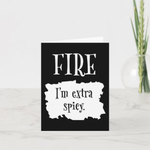 Tarjeta Paquetes calientes de fuego Taco de Halloween Soy 