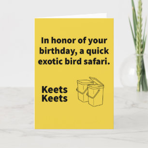Tarjeta Par A Keets - Cumpleaños