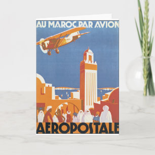 Tarjeta Par Avion de Maroc del Au