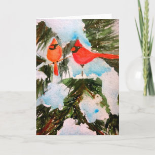 Tarjeta Par de Cardenales