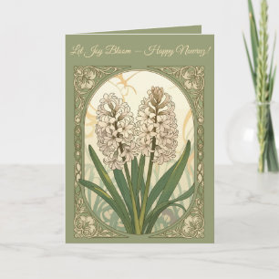 Tarjeta Par de Sonbol Nowruz Jacinto en Flor