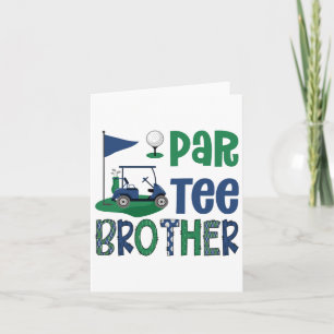 Tarjeta Par-tee Brother Golf Lover Cumpleaños Party Family