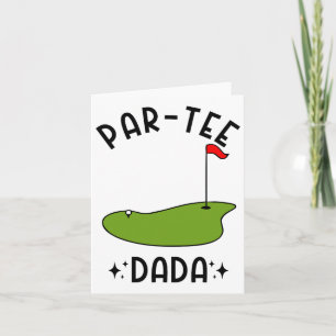 Tarjeta Par-tee Dada Golf Birthday Party Dad