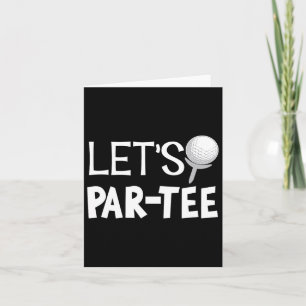Tarjeta Par Tee Graciosos Regalos De Golf Uni-Adultos Mo N