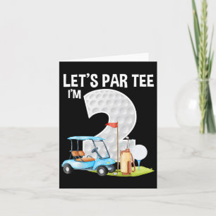 Tarjeta Par Tee Tengo 22 años Fiesta Golf Birthd