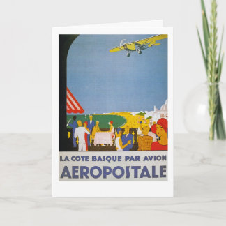 Tarjeta Par vasco Avion de Cote del La