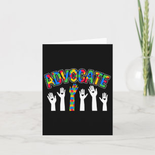 Tarjeta Para Aby Therapist Teacher Parent Autism Awareness