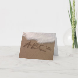 Tarjeta Para alcanzar sus sueños recuerde su ABCs