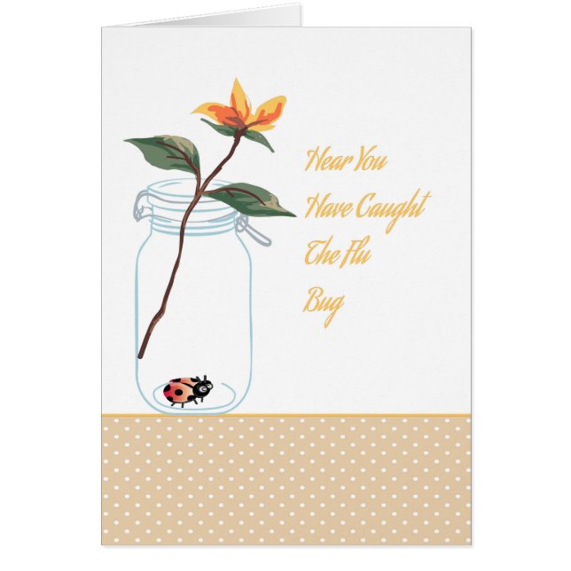 Tarjeta para alguien con gripe (Frente)