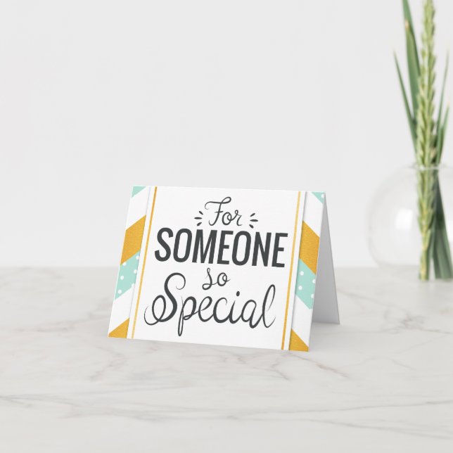 Tarjeta Para alguien tan especial feliz minero del oro (Anverso)