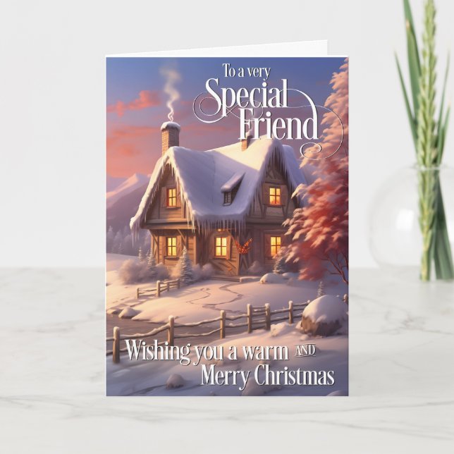 Tarjeta Para algunos amigos especiales Navidades felices (Anverso)