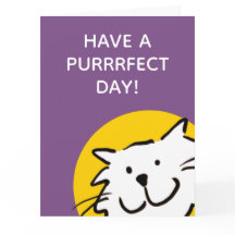 Tarjeta para Amante de Gatos Día Perfecto