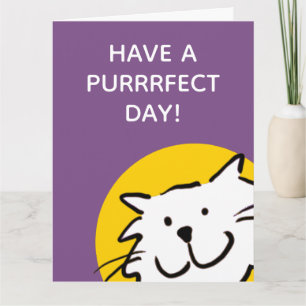 Tarjeta para Amante de Gatos Día Perfecto