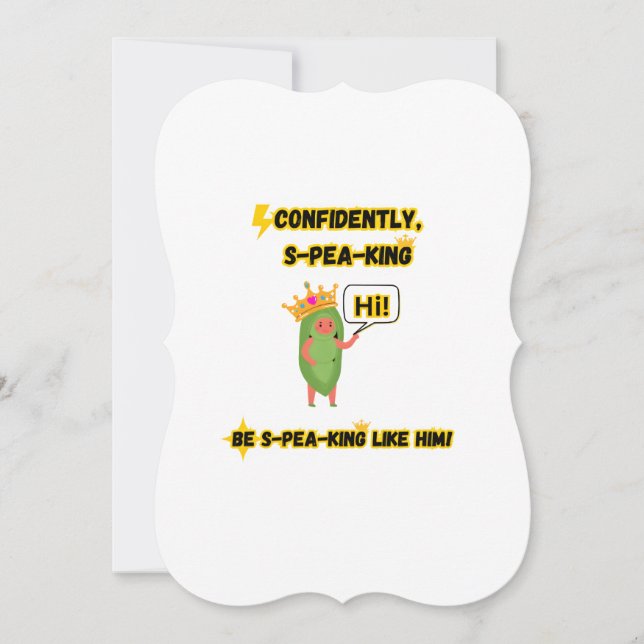 Tarjeta Para Animar A Sus Seres Queridos A Hablar! (Anverso)