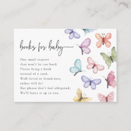 Tarjeta para bebés mariposa