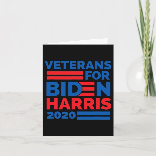 Tarjeta Para Biden Harris 2020 (Anverso)