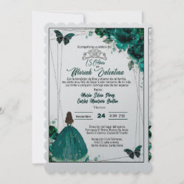 TARJETA PARA BODA O QUINCEAÑERA