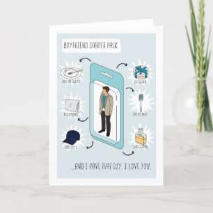 Tarjeta Para Boyfriend Funny Starter Pack Birthday Card